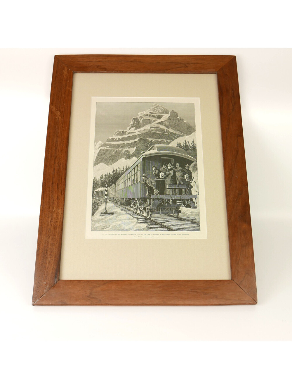 Antique Wood Engraving Print Melton Prior On the Canadian-Pacific Railway 1899